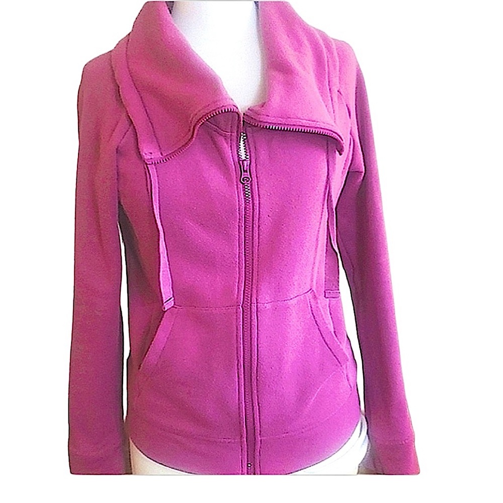 Zella pink funnel neck sweatshirt- dusty mauve color